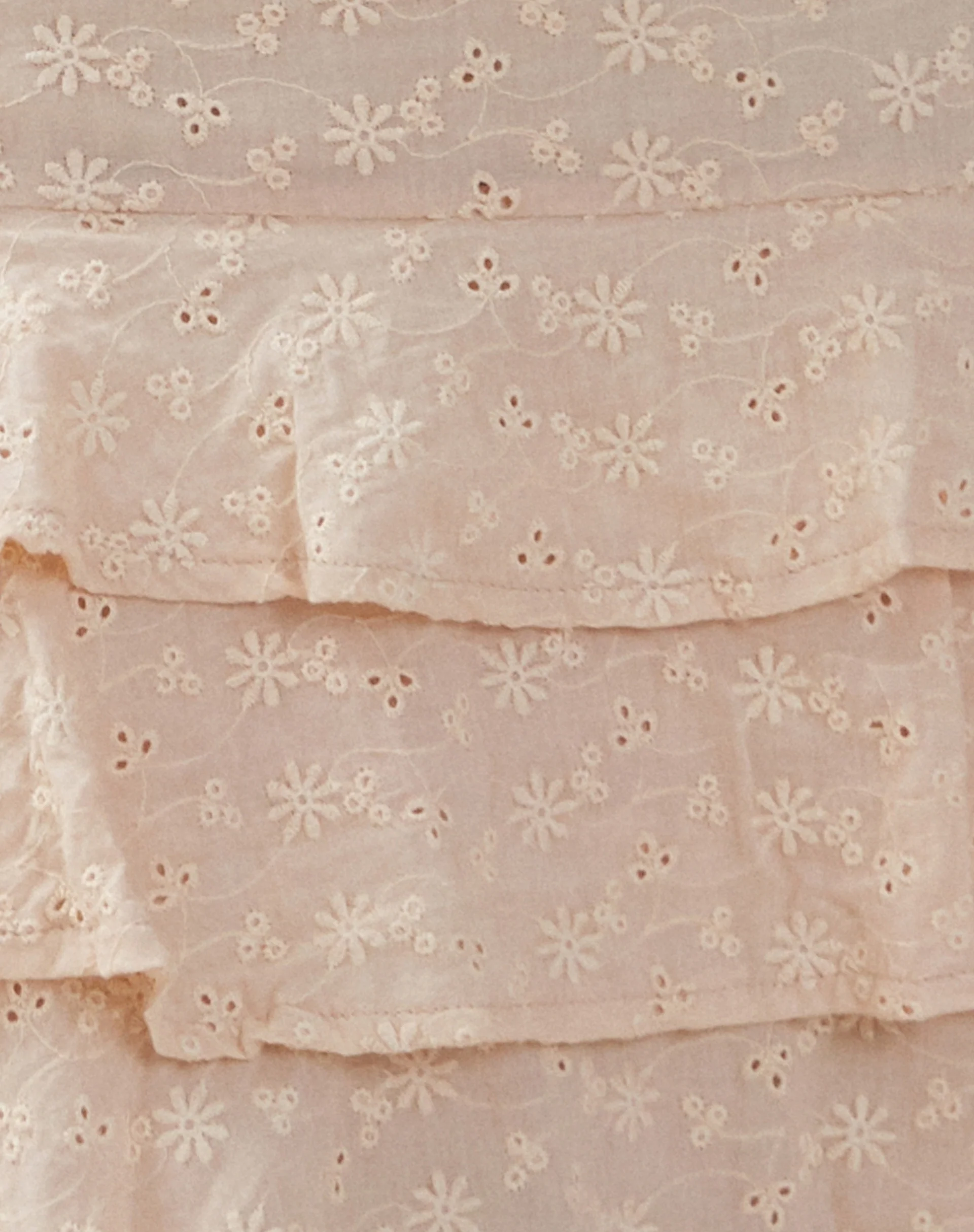Camigo Mini Skirt in Broderie Blush - Image 6