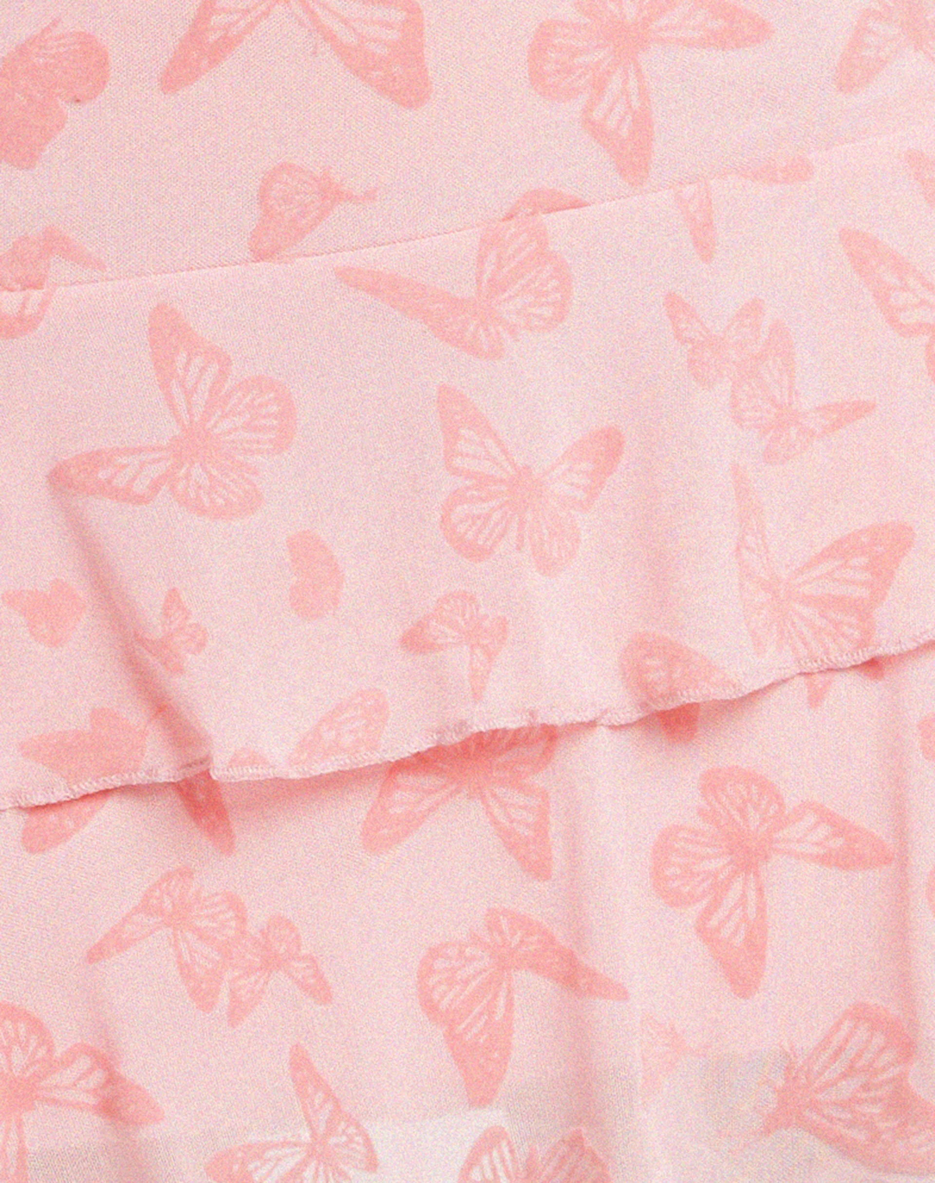 Camila Mini Skirt in Butterfly Pink Flock - Image 7
