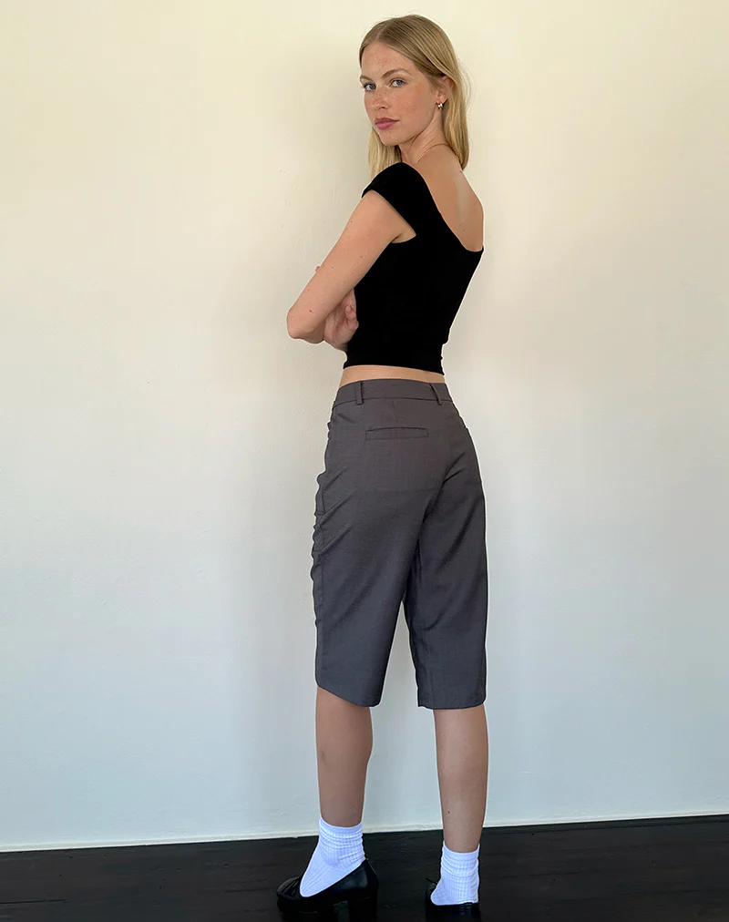 Cania Top in Black Lycra - Image 3