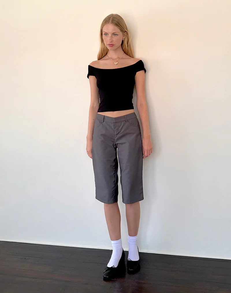 Cania Top in Black Lycra - Image 4