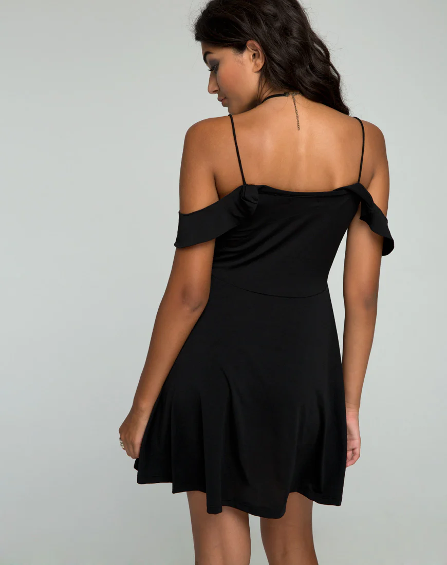 Cannes Skater Dress in Black - Image 2
