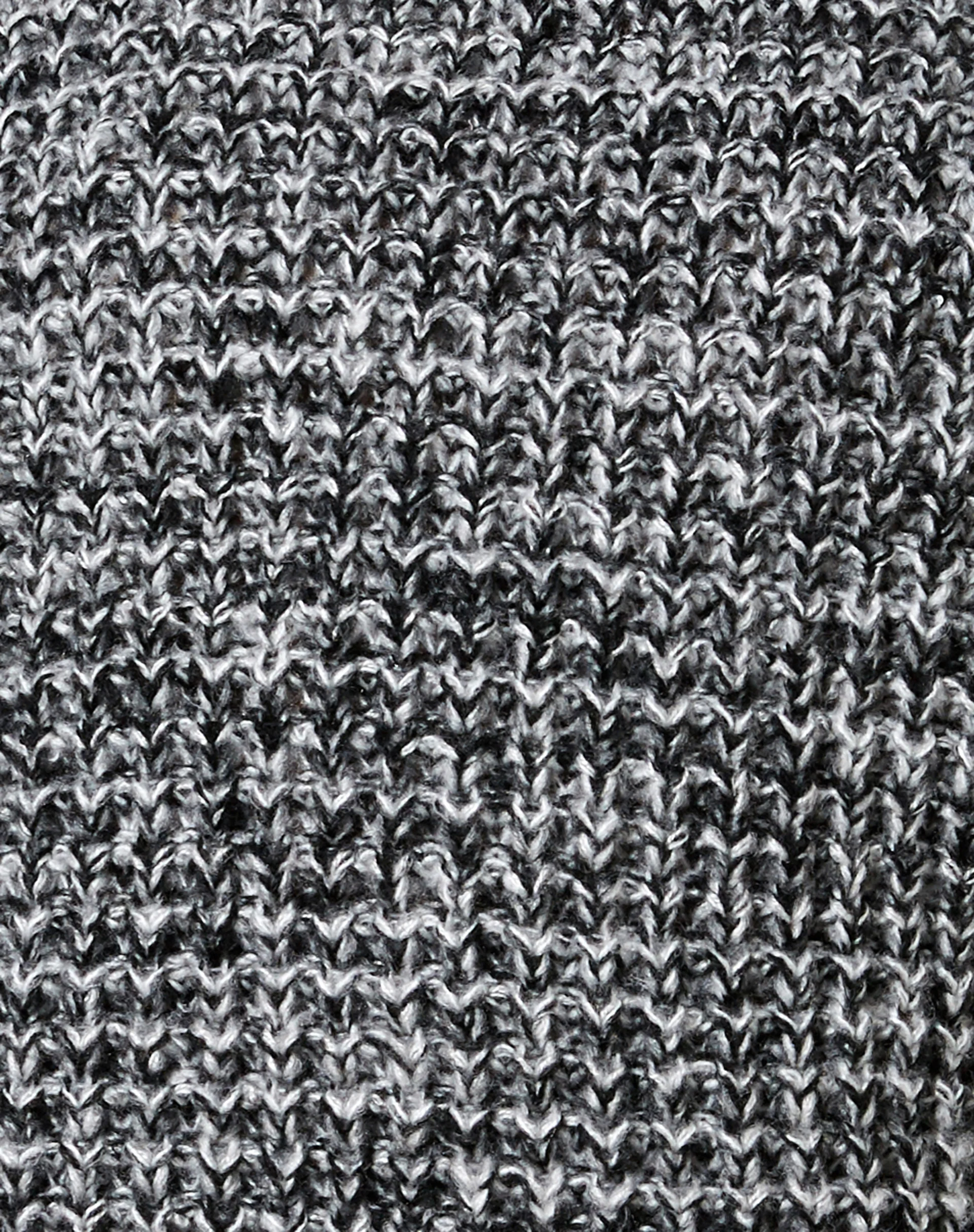 Caribou Jumper in Chunky Knit Black Grey and White - Image 11