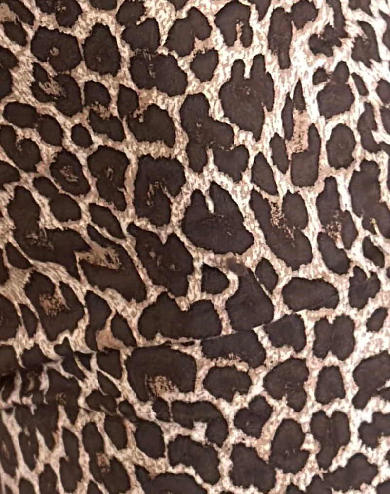 Carillo Vest Top in Rar Leopard Sandstorm with Red Trim - Image 7