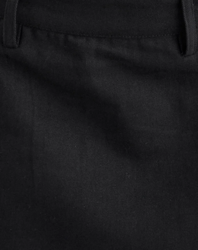Carlin Mini Skirt in Twill Black - Image 6