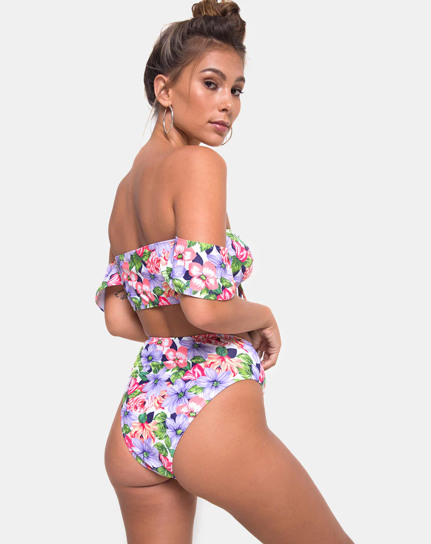 Carmella Bikini Bottom in Spring Fling - Image 4