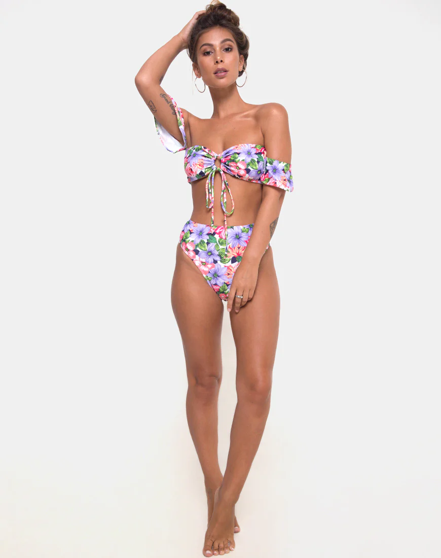 Carmella Bikini Top in Spring Fling - Image 3