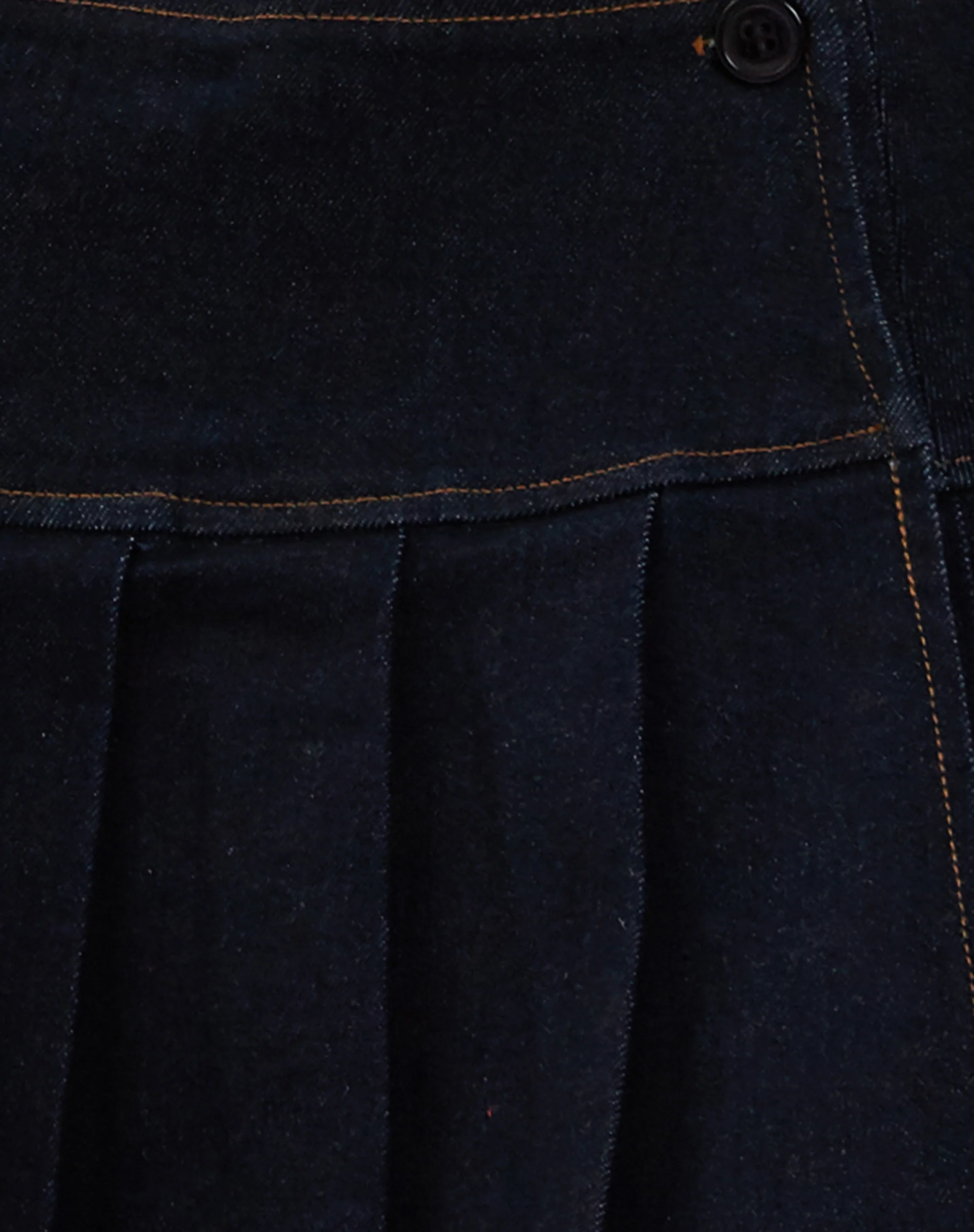 Casini Pleated Micro Skirt in Blue Wash Denim - Image 8