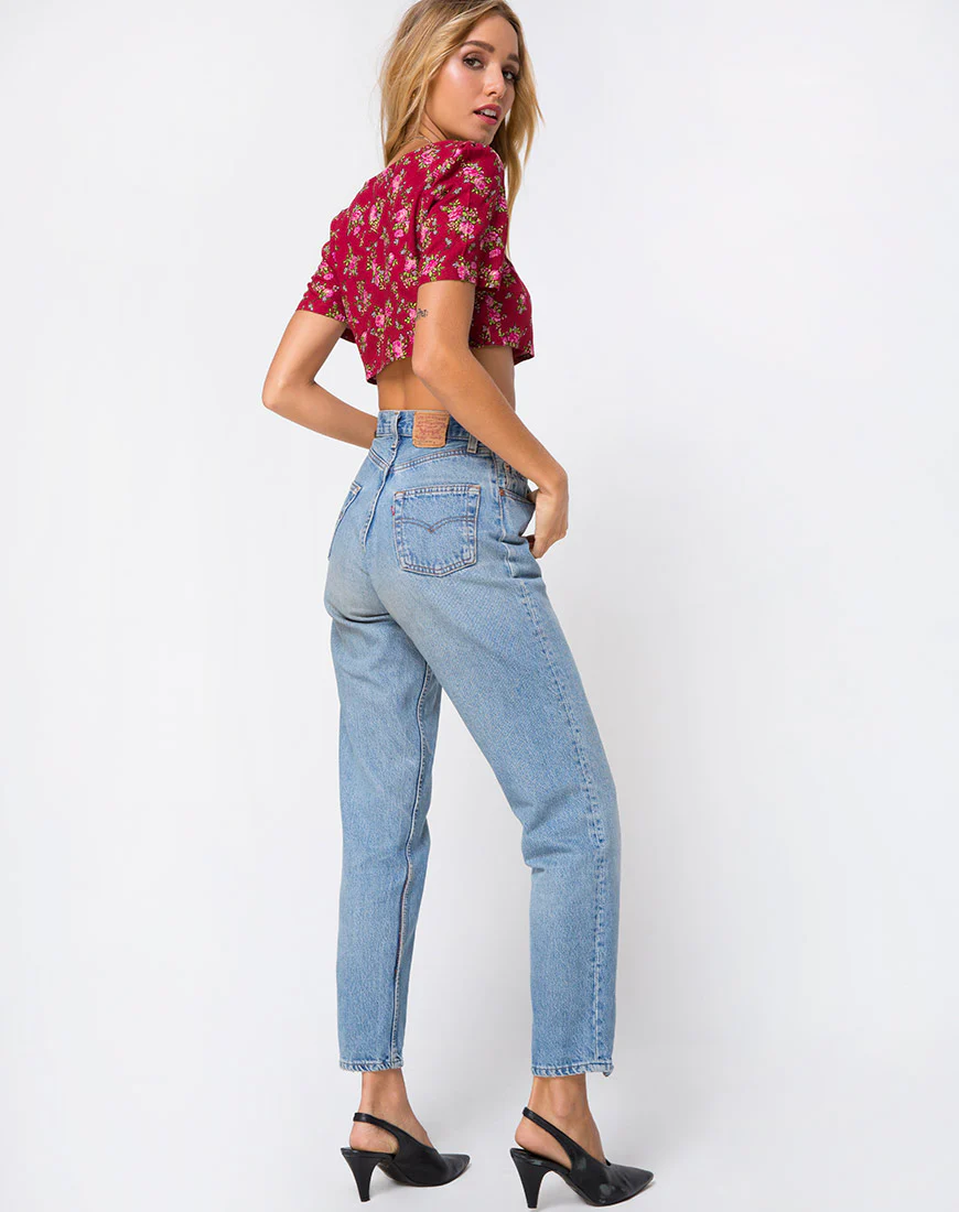 Cavazza Crop Top in Soheila Floral - Image 3