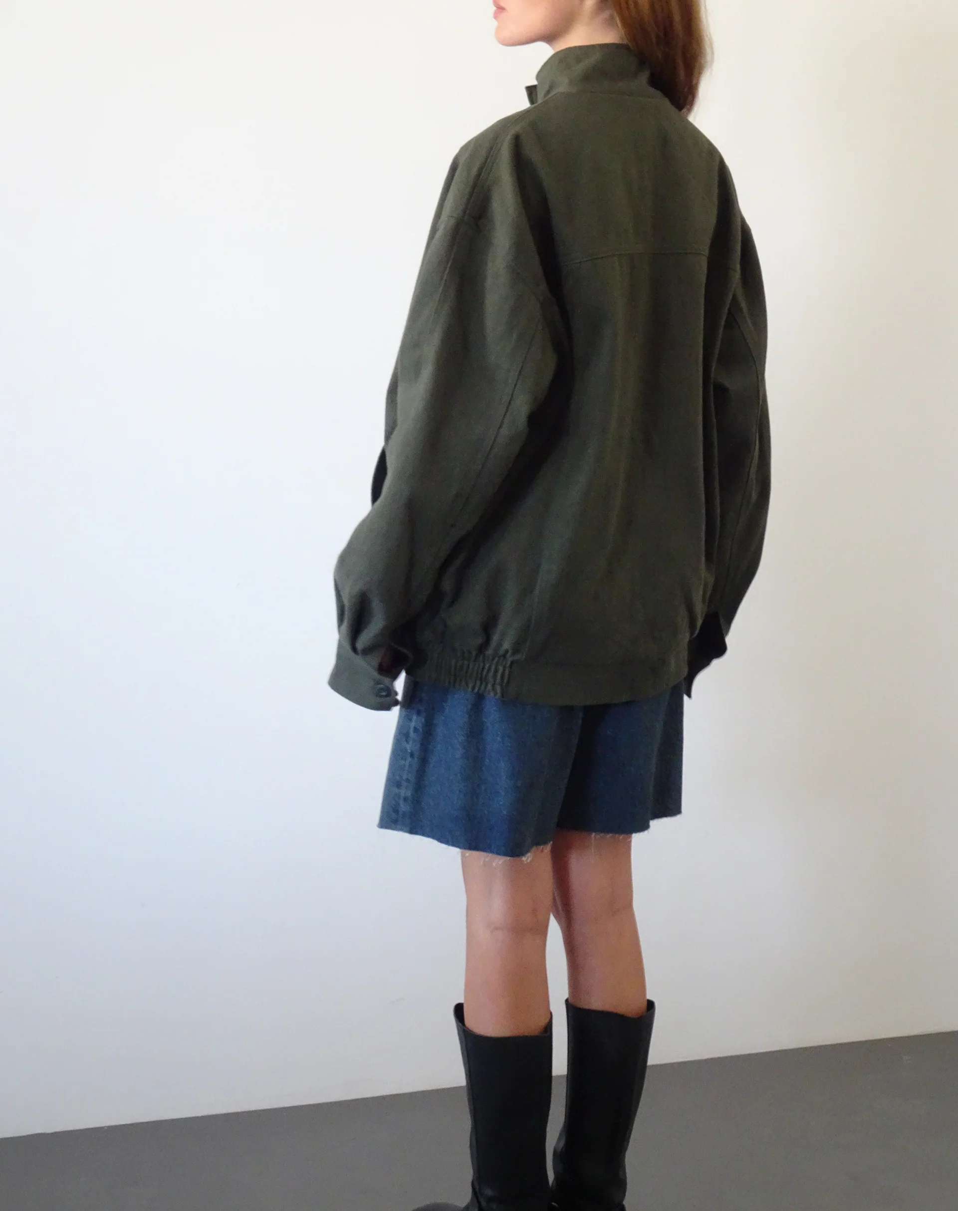 Cavine Bomber Jacket in Burnt Olive - Image 5