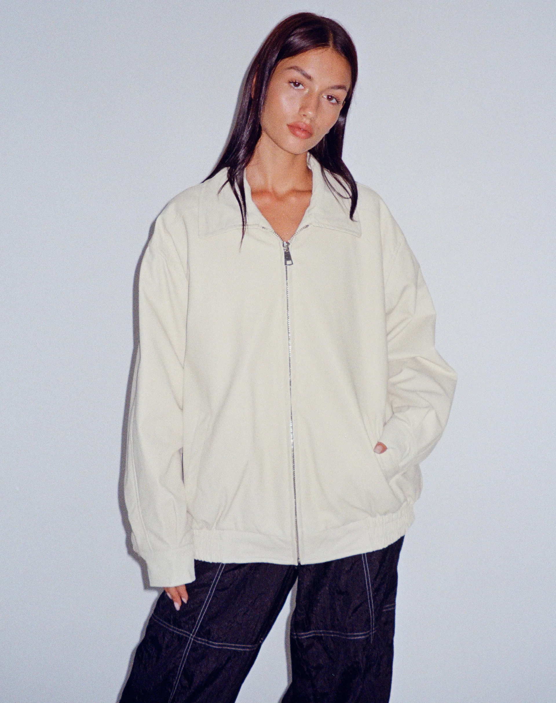 Cavita Jacket in PU Cream - Image 2