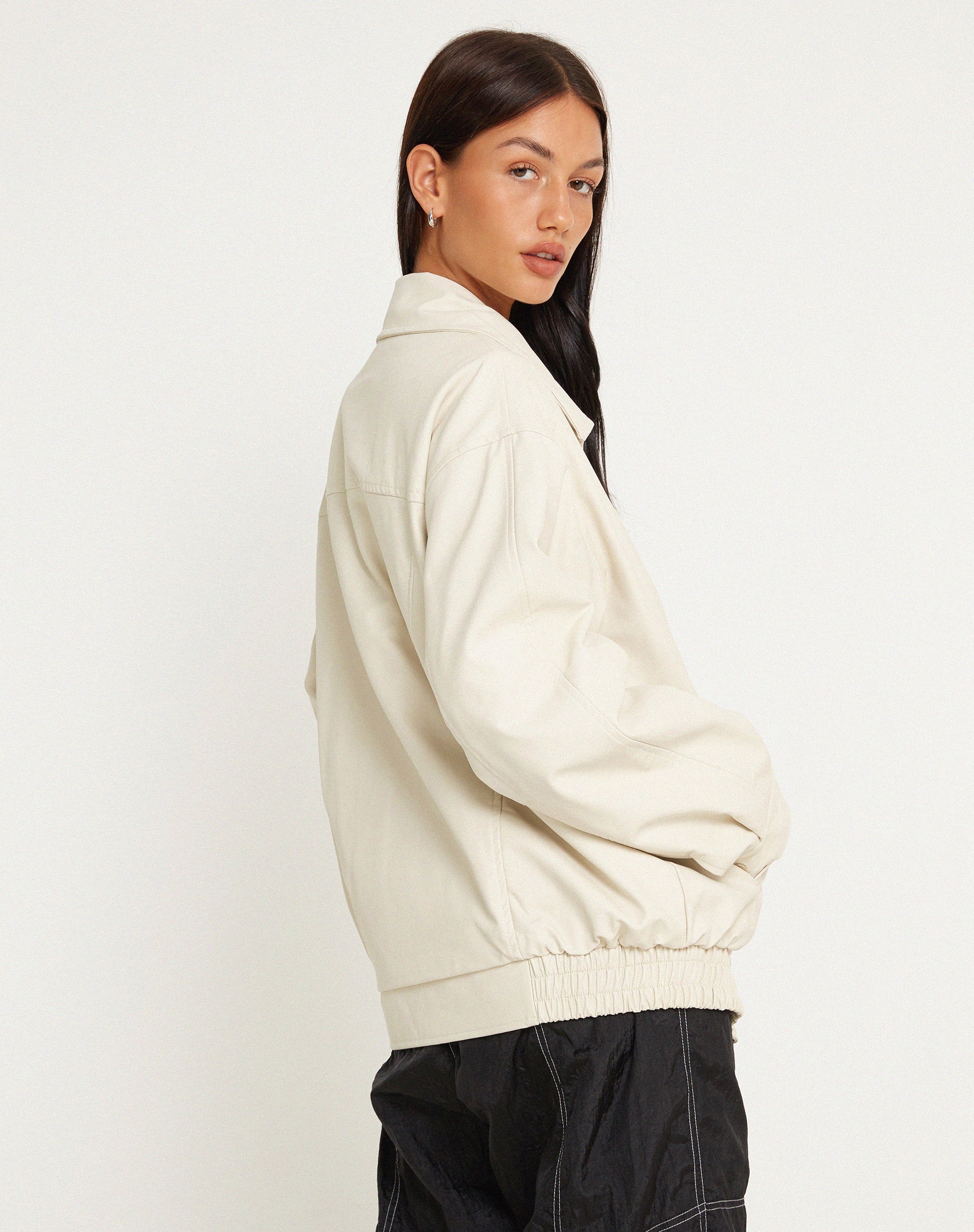 Cavita Jacket in PU Cream - Image 4