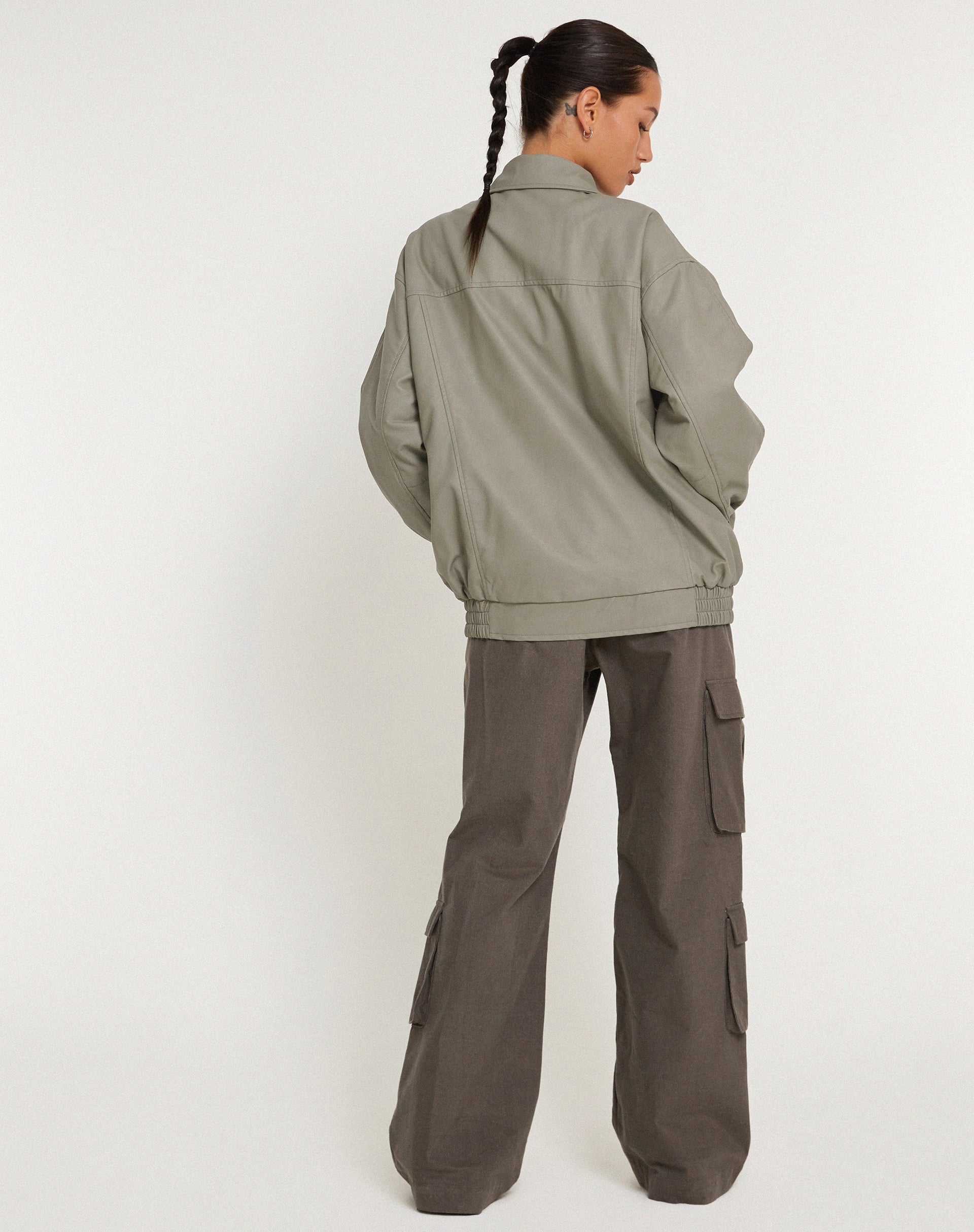 Cavita Jacket in PU Grey - Image 7