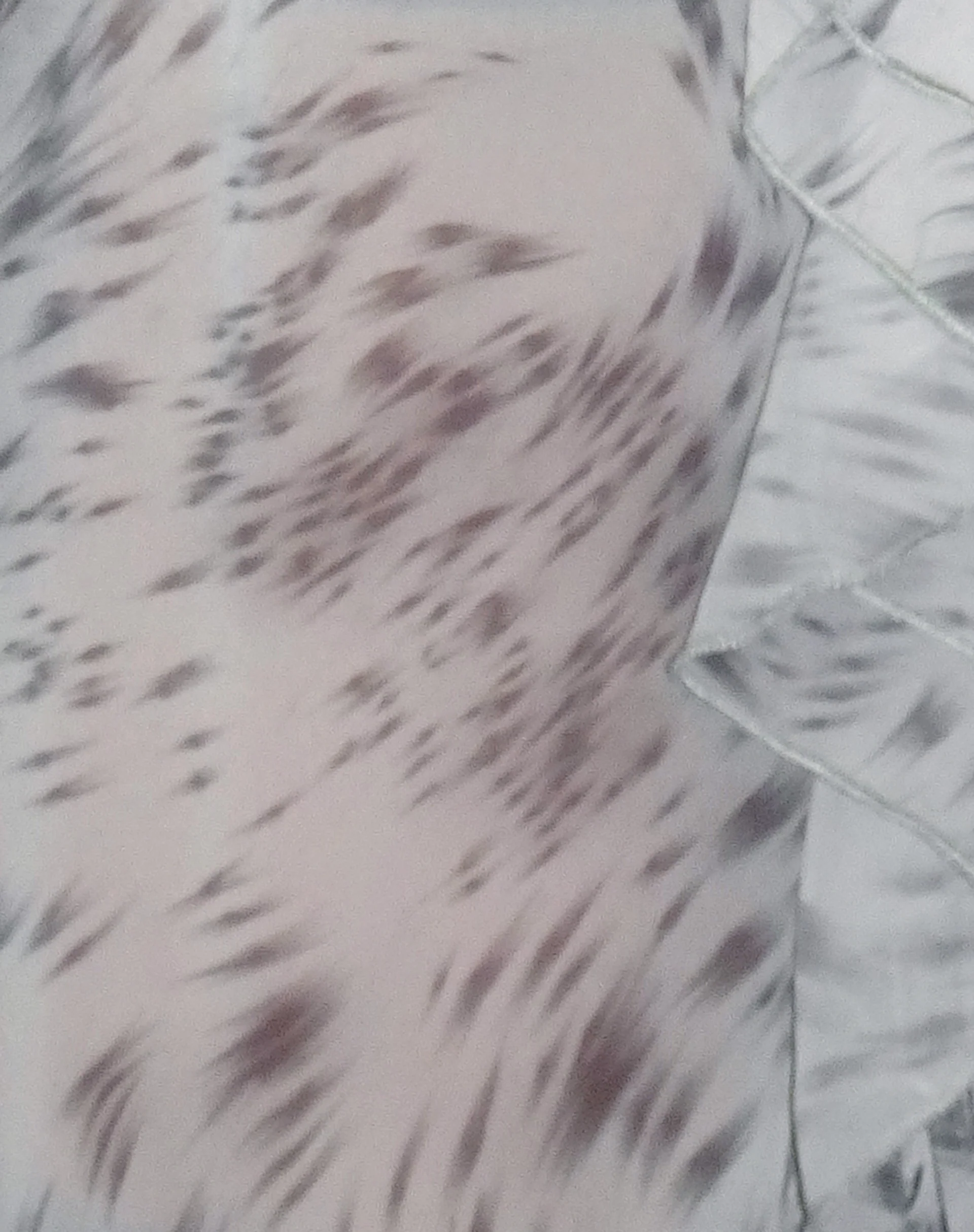 Cecelia Ruffle Detail Blouse in Distorted Animal Print - Image 6