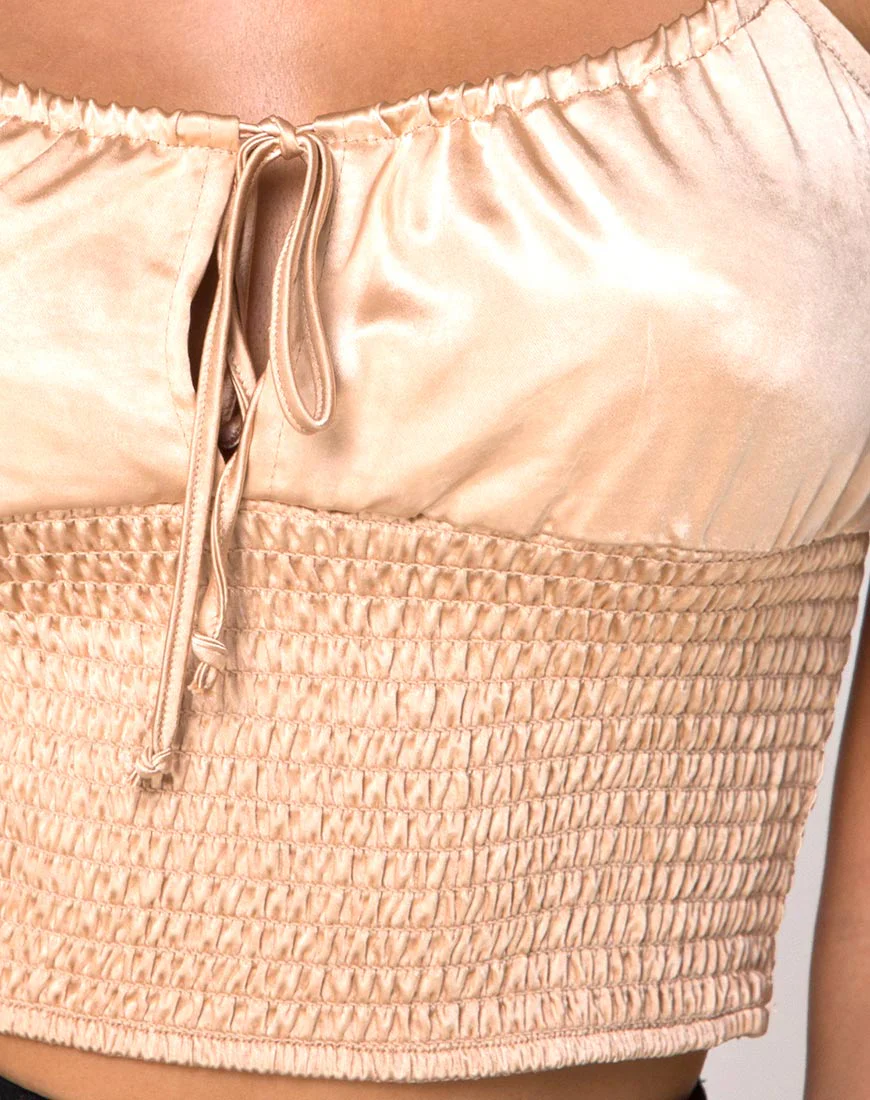 Cemara Top in Satin Champagne - Image 5