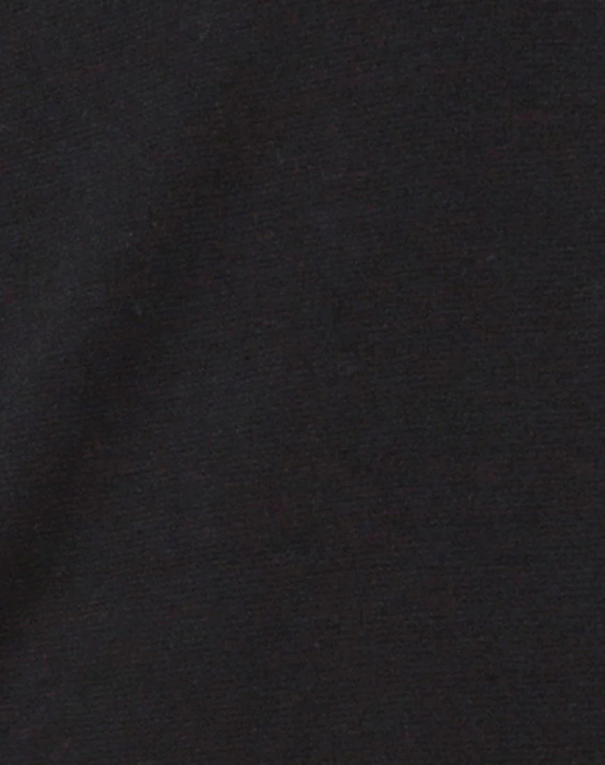 Chanista Mini Dress in Black with Silver Chain - Image 5