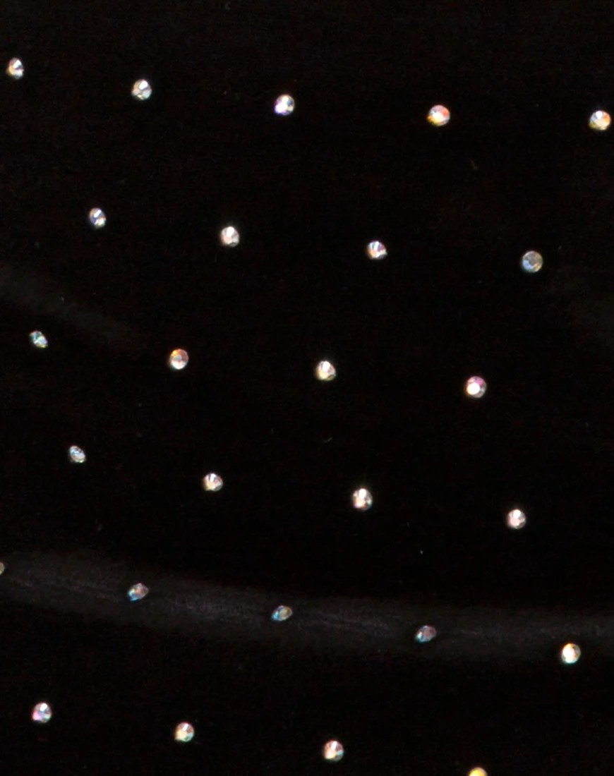 Cheri Split Skirt in Diamante Black - Image 5