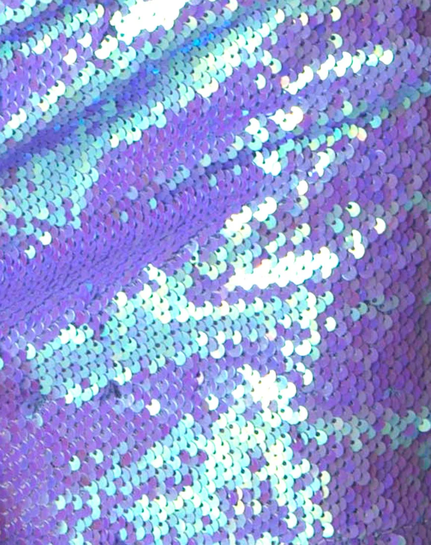 Cherry Tube Skirt in Mermaid Fishcale Sequin - Image 5