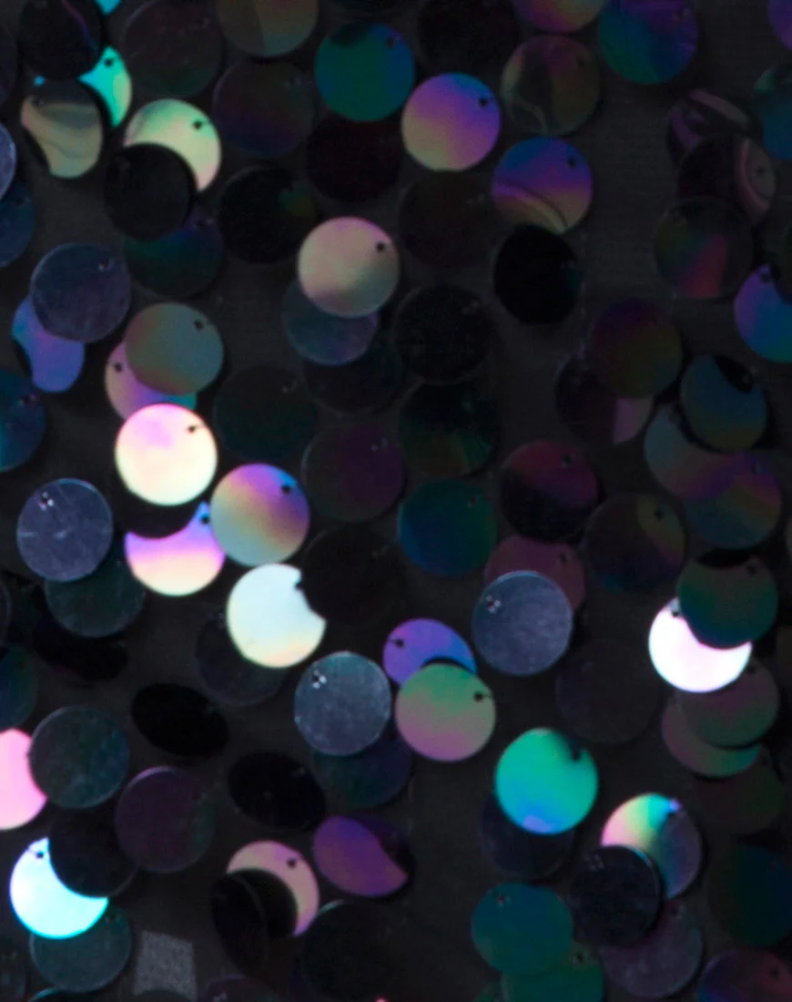 Cherry Tube Skirt in Sequin Black Opal - Image 5