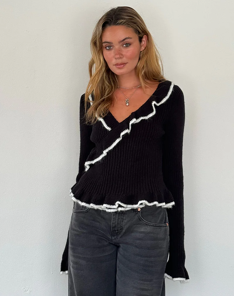 Christella Top in Black - Image 3