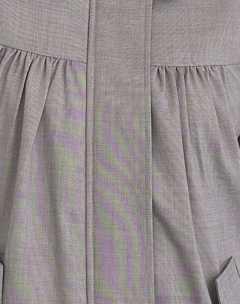 Cindari Collared Jacket in Grey - Image 6