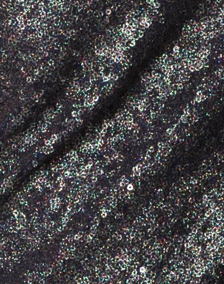 Cindy Mini Dress in Galaxy Twinkle Sequin - Image 5