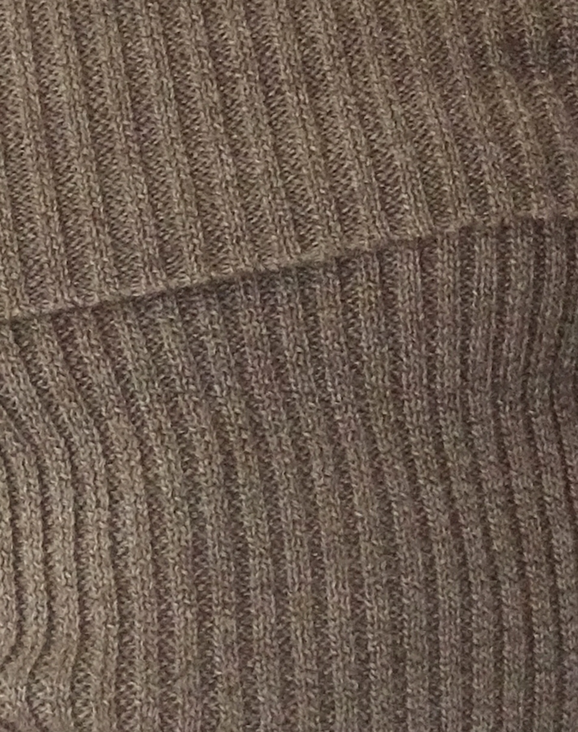 Circe Off-Shoulder Long Sleeve Knit Top in Yarn Brown - Image 6
