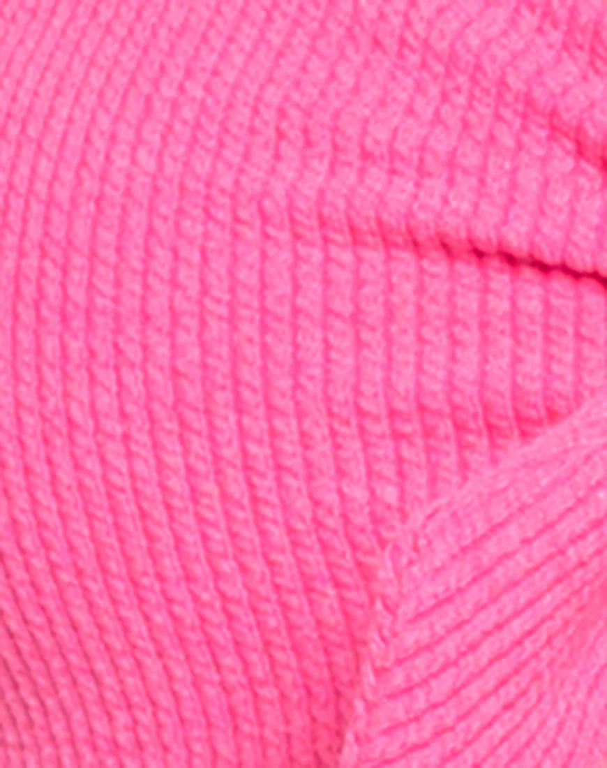 Cleo Bikini Top in Textured Soft Pink - Image 5