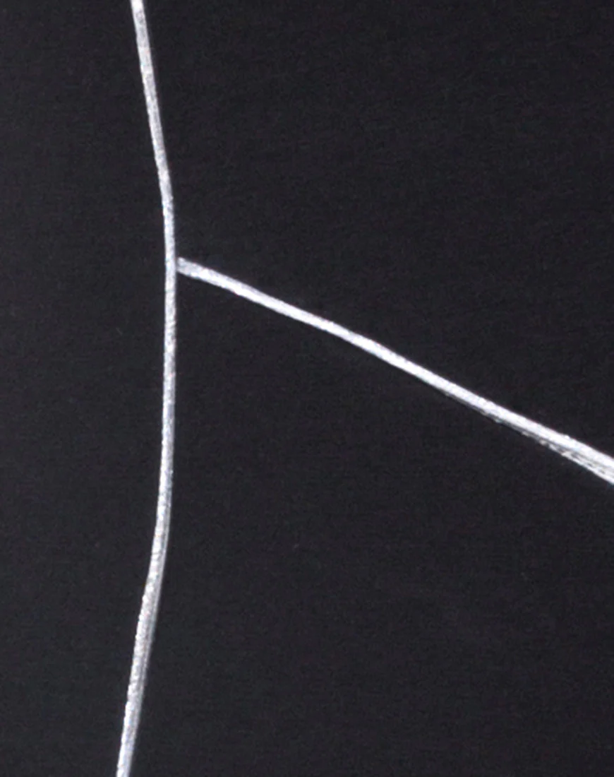 Coda Unitard in Black with Piping Line - Image 5