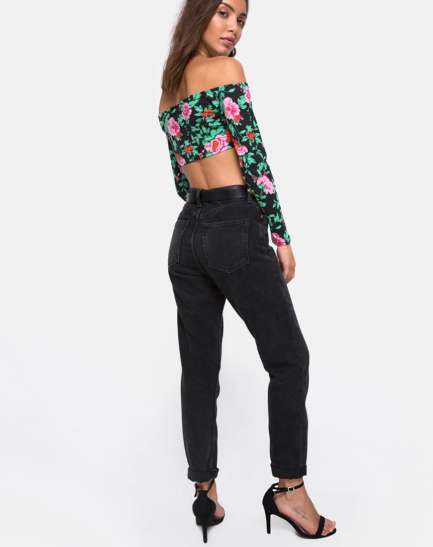 Coga Crop Top in Flower Fling - Image 4