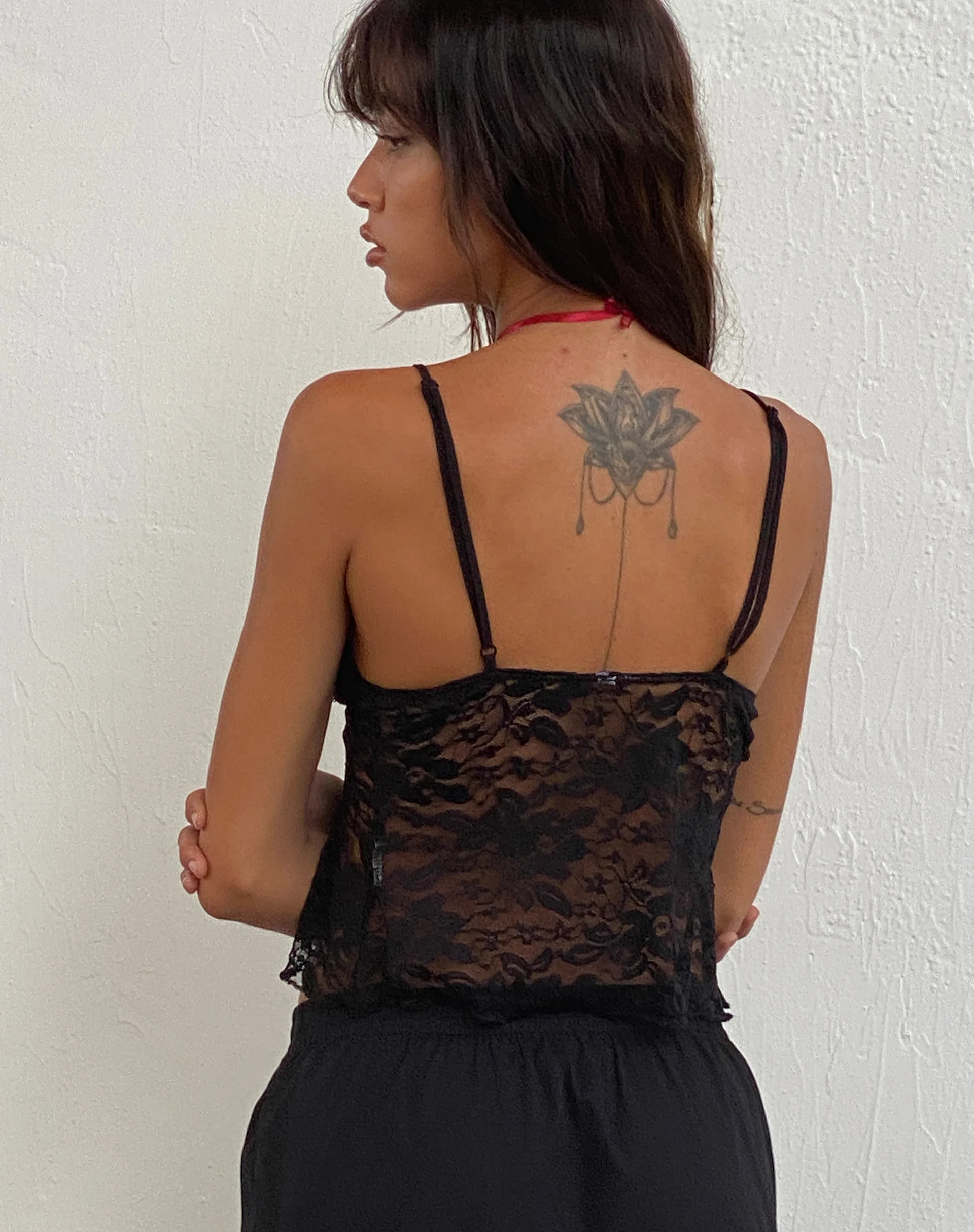 Cojira Lace Butterfly Top in Black - Image 5