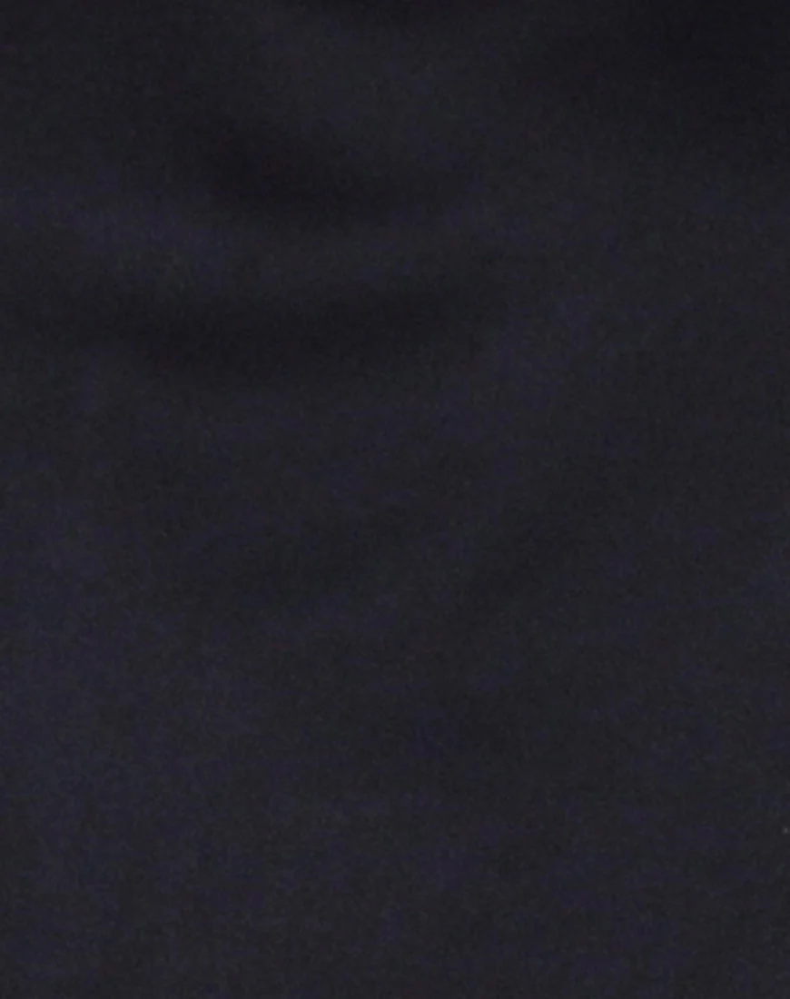 Colaro Slip Dress in Black - Image 5
