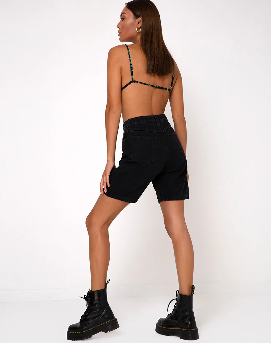 Colesto Bralet in Hidden Charm Black and Peppermint - Image 5