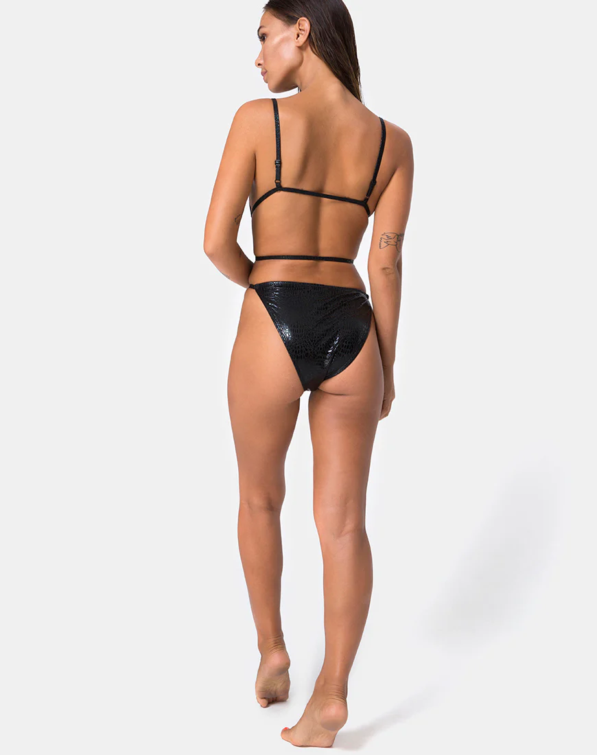 Conis Swimsuit in Snake Black - Image 4