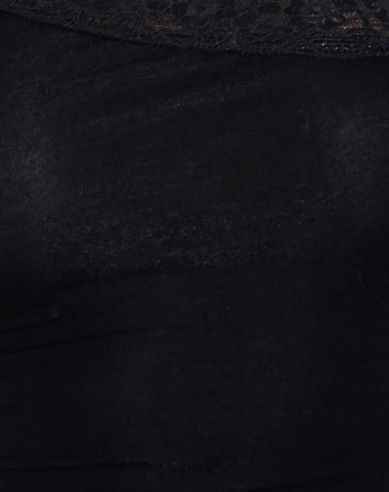 Cordia One Shoulder Top in Black - Image 6