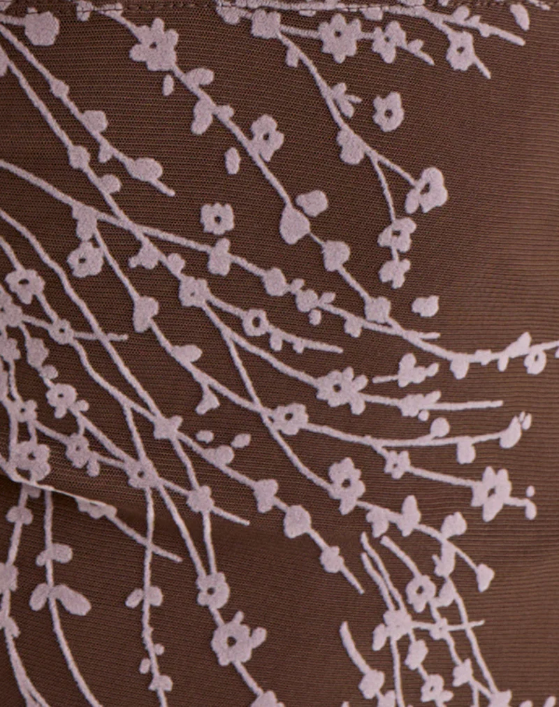 Corsita Top in Moonlit Blossom Brown - Image 6