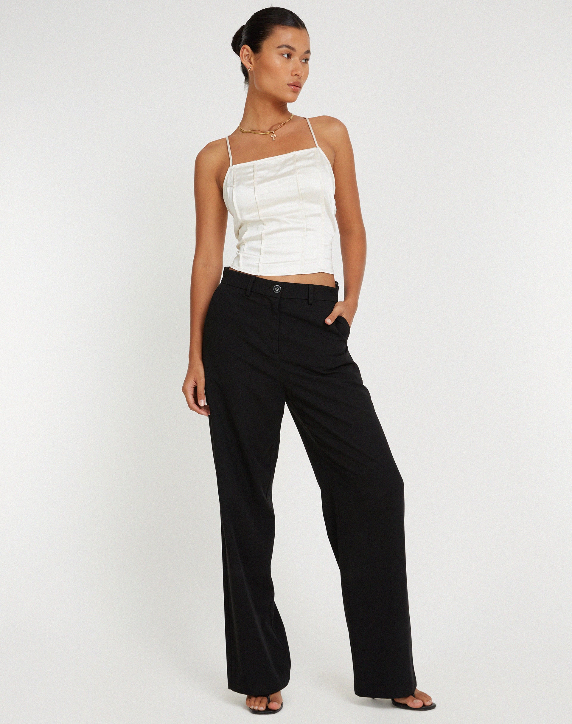 Cosey Top in Satin Ivory - Image 3