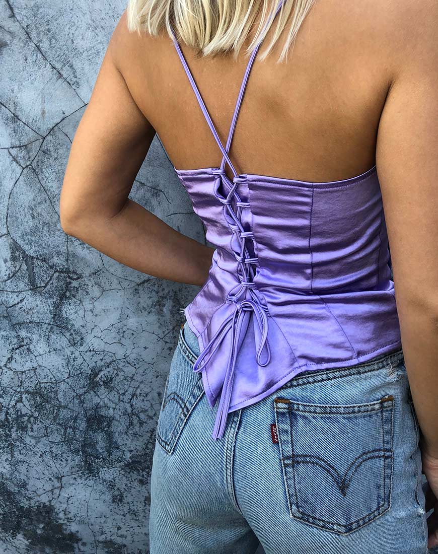 Cosey Top in Satin Lilac - Image 4