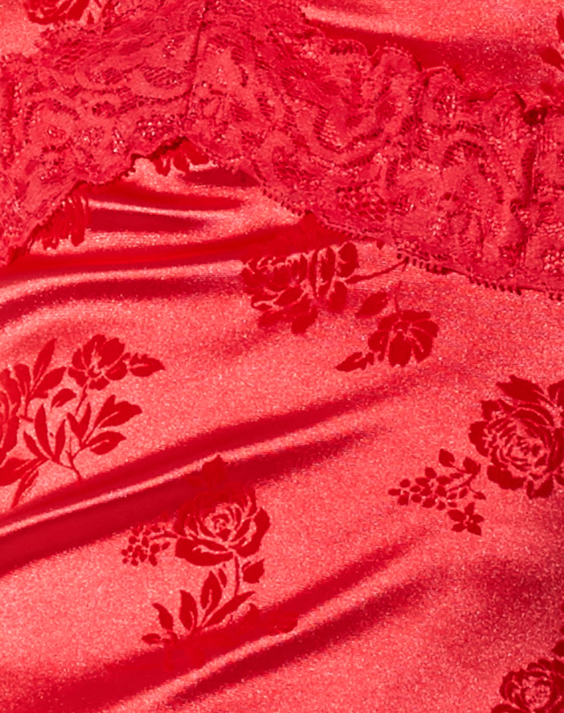 Coti Bodycon Dress in Rose Flock Red - Image 7