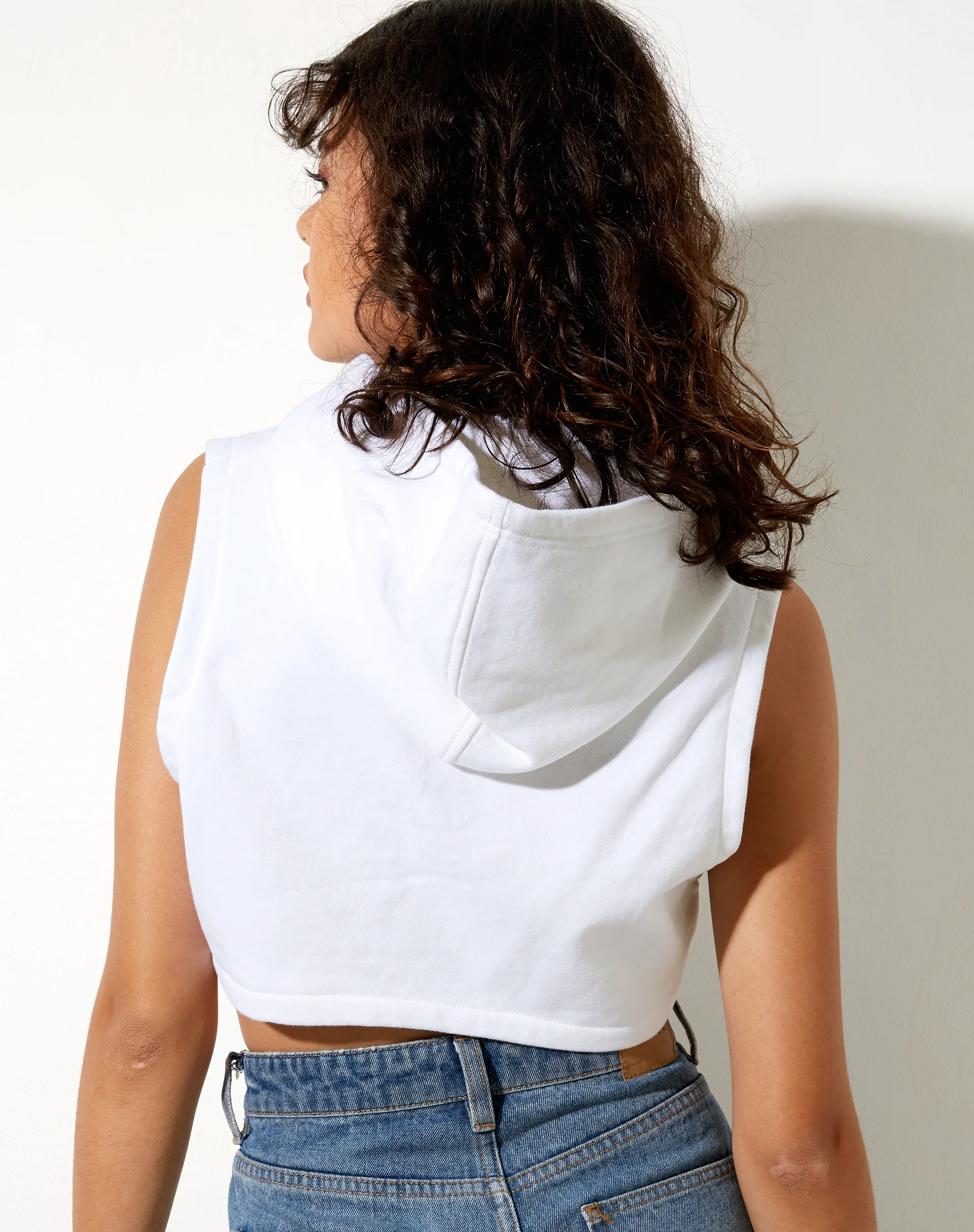 Crodie Hoodie in White Pearl Sand Embro - Image 2