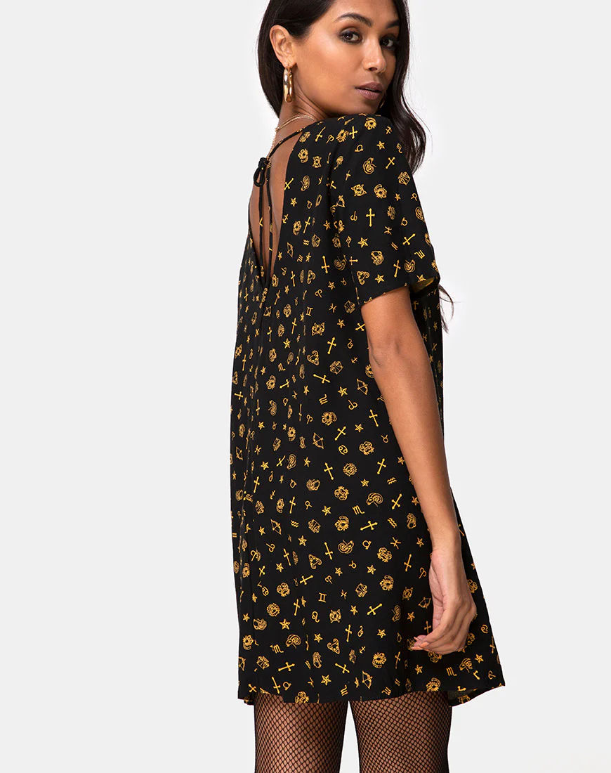 Crosena Swing Dress in Mini Astro Black - Image 2