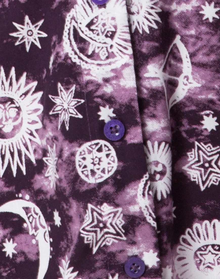 Crosena Swing Dress in Purple Zodiac - Image 5