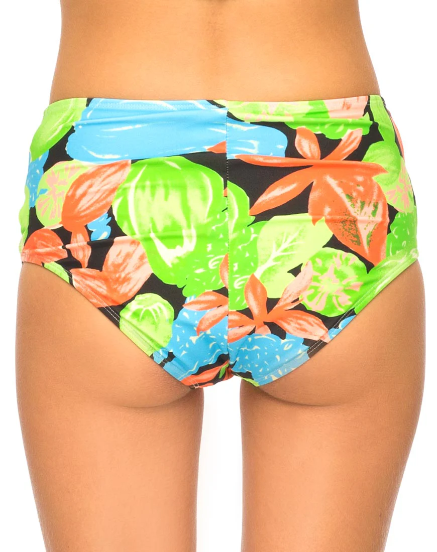 Crystal Cut Out Bikini Bottom in Tropicana - Image 4
