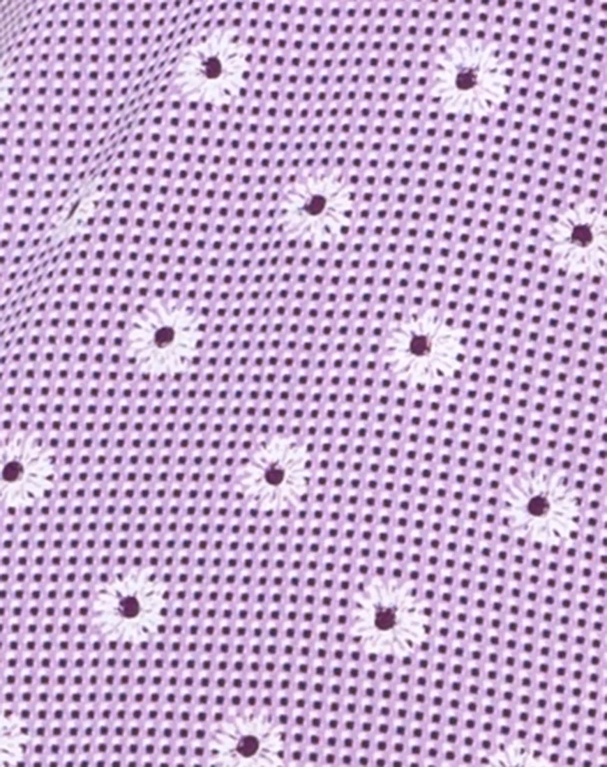 Cypress Midi Dress in Daisy Field Lavender - Image 5