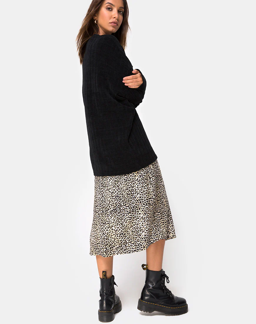Dad Jumper in Chenille Black - Image 4