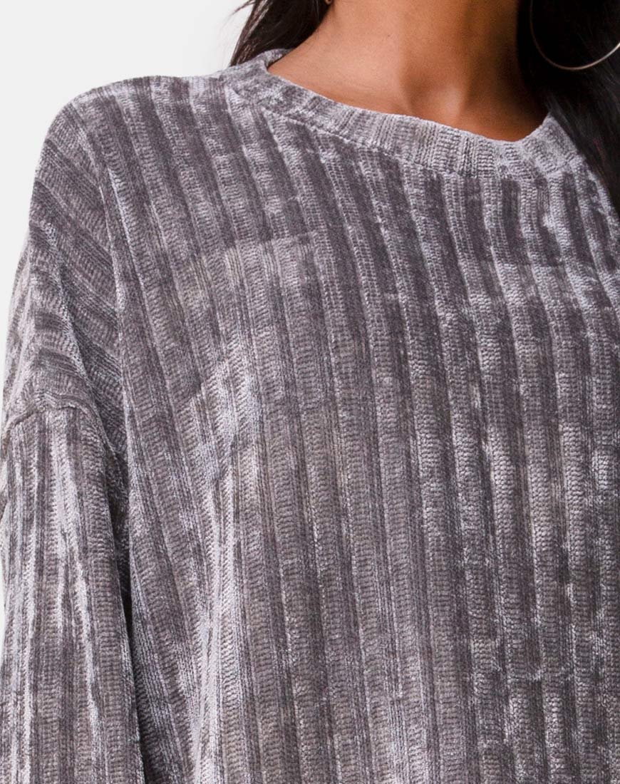 Dad Jumper in Chenille Grey - Image 6