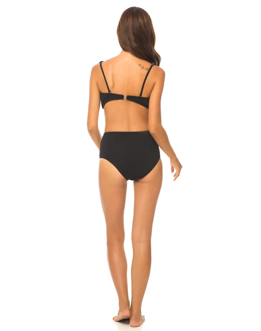 Daisy Bikini Top in Black - Image 4