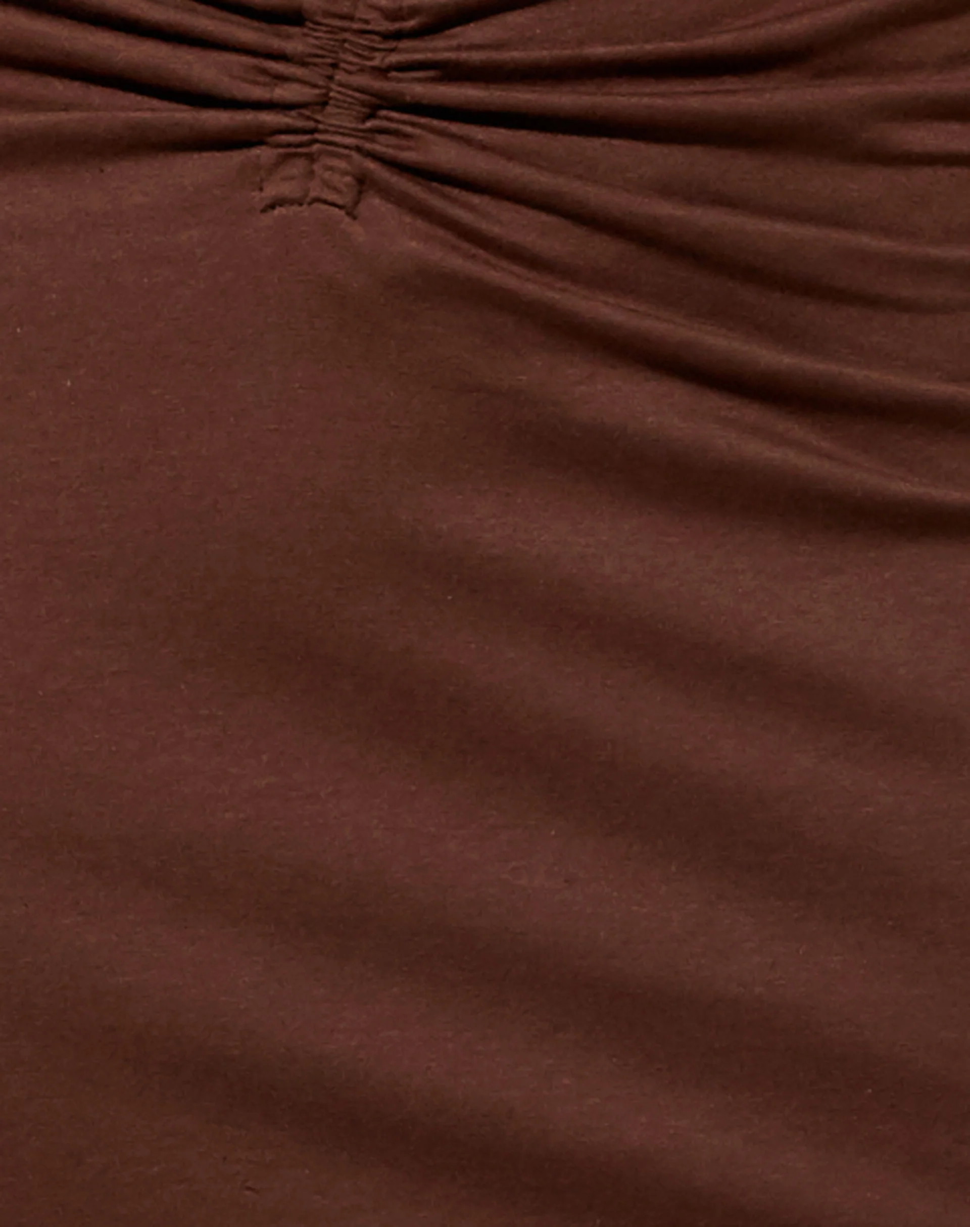 Dajon Midi Skirt in Lycra Deep Mahogany - Image 5