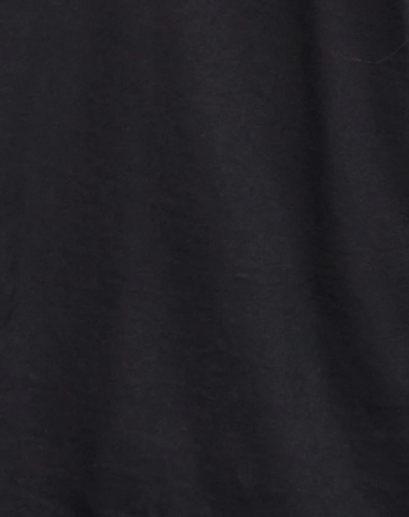 Daman Off-The-Shoulder Basic Top in Black - Image 7