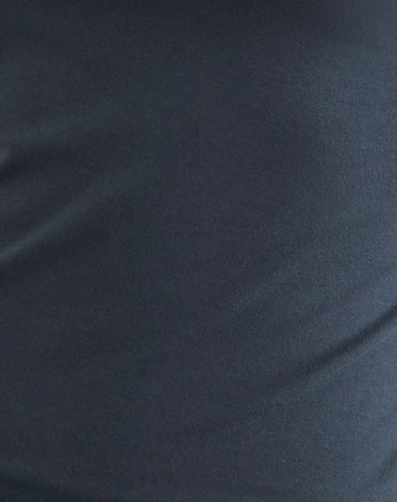 Danama One Shoulder Top in Jersey Ocean Storm - Image 6