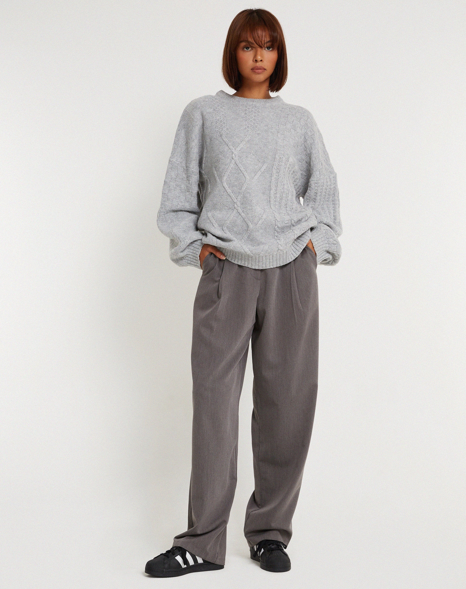 Danar Jumper in Light Grey - Image 3